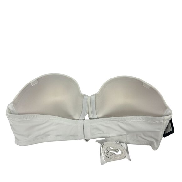 Maidenform Stay Put Power Strapless Lift Bra Size 38D White Smartzone Adjustable - Picture 6 of 8